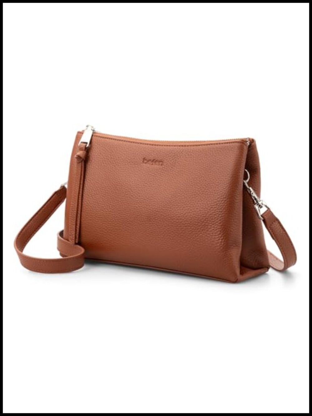 Genuine Leather Crossbody Bag Small RFID Purse for Women